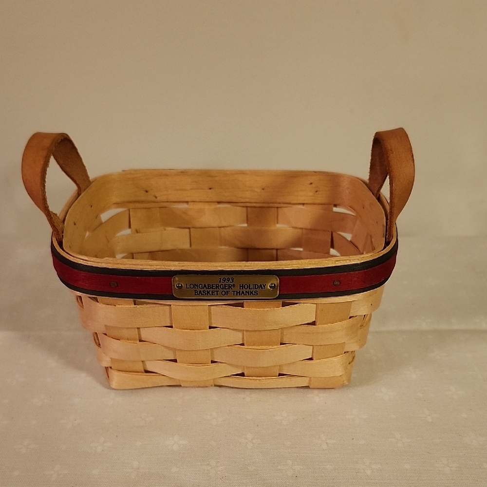 Longaberger Natural Holiday Basket Of Thanks
